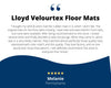 Lloyd Velourtex Front & Rear Mats for '72-76 Chevy Caprice W/Red Chevy Letters