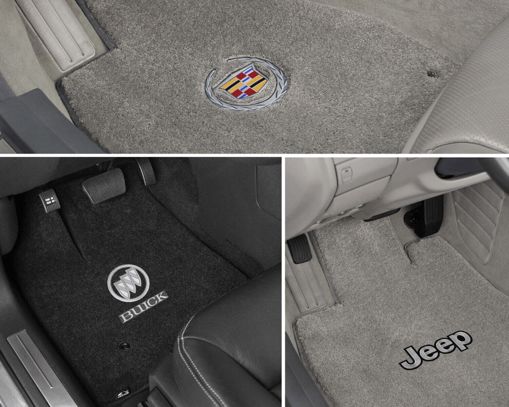 Lloyd Luxe Front & Rear Carpet Mats for '09-10 Pontiac G6 W/Pontiac Chief Logo