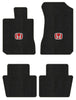 Lloyd Berber Front & Rear Mats for '86-87 Honda Accord W/Red on Black Honda H
