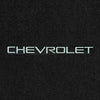 Lloyd Velourtex Front Mats for '77-90 Chevy Caprice W/Chevy Silver on Black