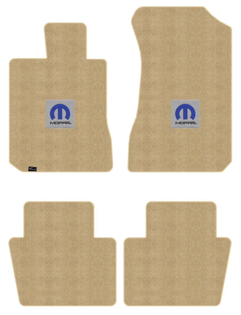 Lloyd Luxe Front & Rear Carpet Mats for '93-94 Dodge Colt W/Blue M-Mopar Logo