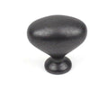 BCB 1-3/8 Inch Zinc Die Cast Oval Knob, Gun Metal