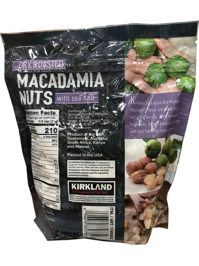 Kirkland Macadamia Nuts - 24Oz Resealable Bag **NEW**