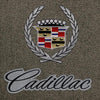 Lloyd Ultimat Front Mats for '71-73 Calais W/Cadillac Crest 2 Silver/Black on Gr