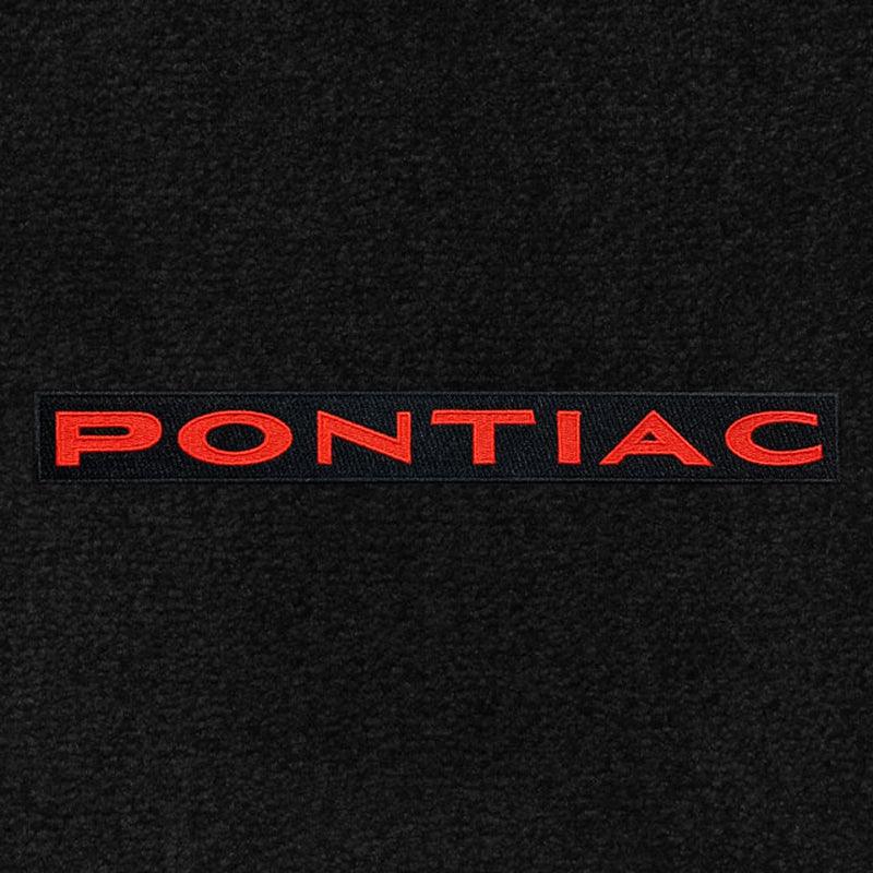 Lloyd Ultimat Front Carpet Mats for '06-08 Pontiac G6 W/Red on Black Pontiac
