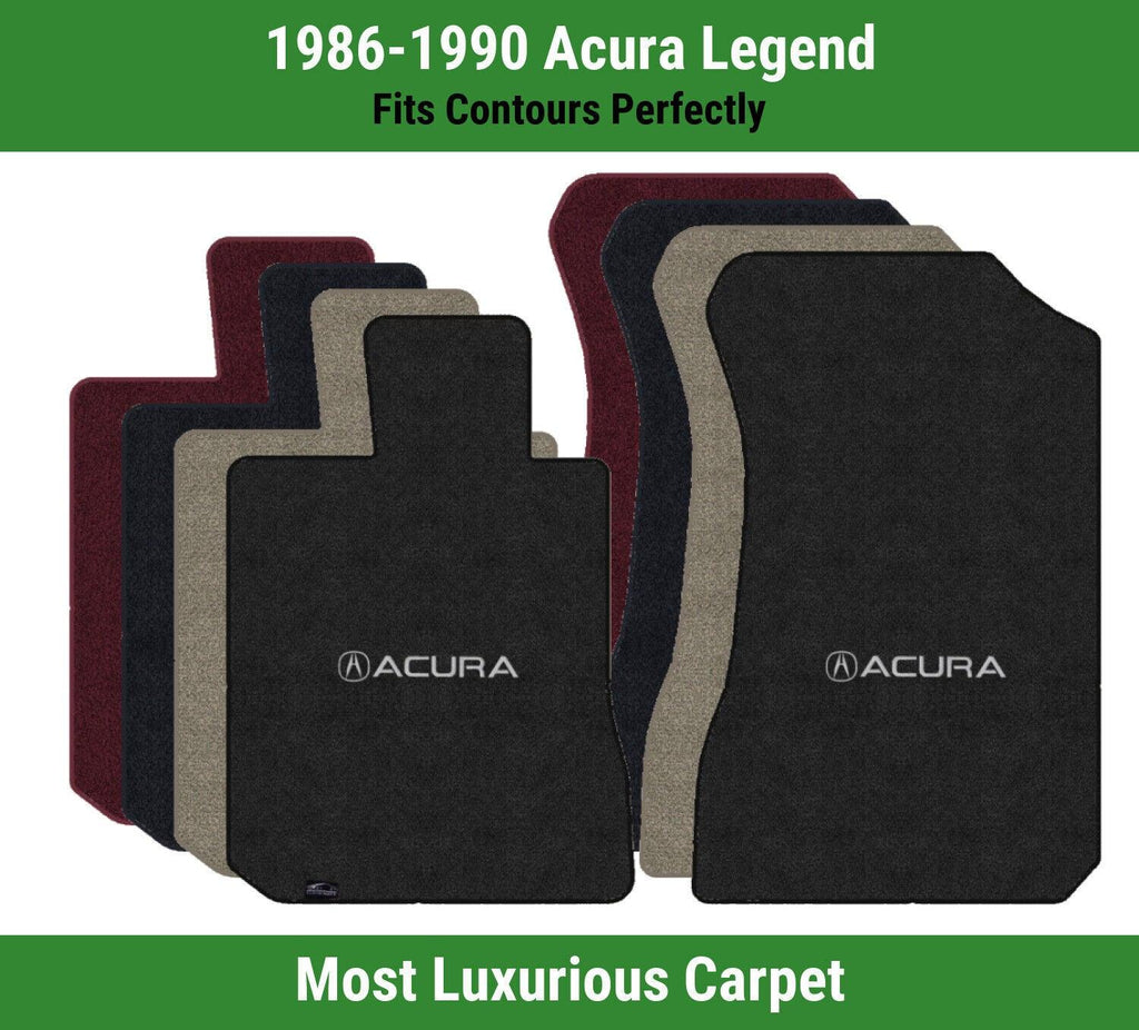Lloyd Luxe Front Carpet Mats for '86-90 Acura Legend W/Acura a with Acura Word
