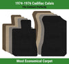 Lloyd Velourtex Front Row Carpet Mats for 1974-1976 Cadillac Calais