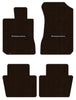 Lloyd Velourtex Front & Rear Mats for '72-76 Impala W/Impala Script Silver on Bl