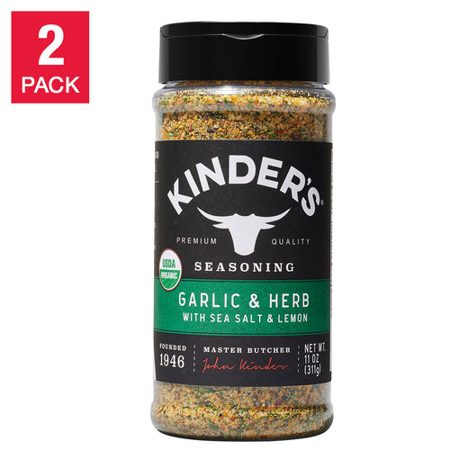 Kinders Organic Garlic and  Herb with Sea Salt and Lemon 2-pack