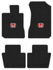 Lloyd Luxe Front & Rear Mats for '16-20 Honda Civic W/Red on Black Honda H