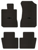 Lloyd Berber Front & Rear Mats for '99-04 Tracker W/Black Filled Chevy Bowtie