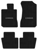 Lloyd Velourtex Front & Rear Mats for '80-81 Accord W/Silver & Black Honda H & W
