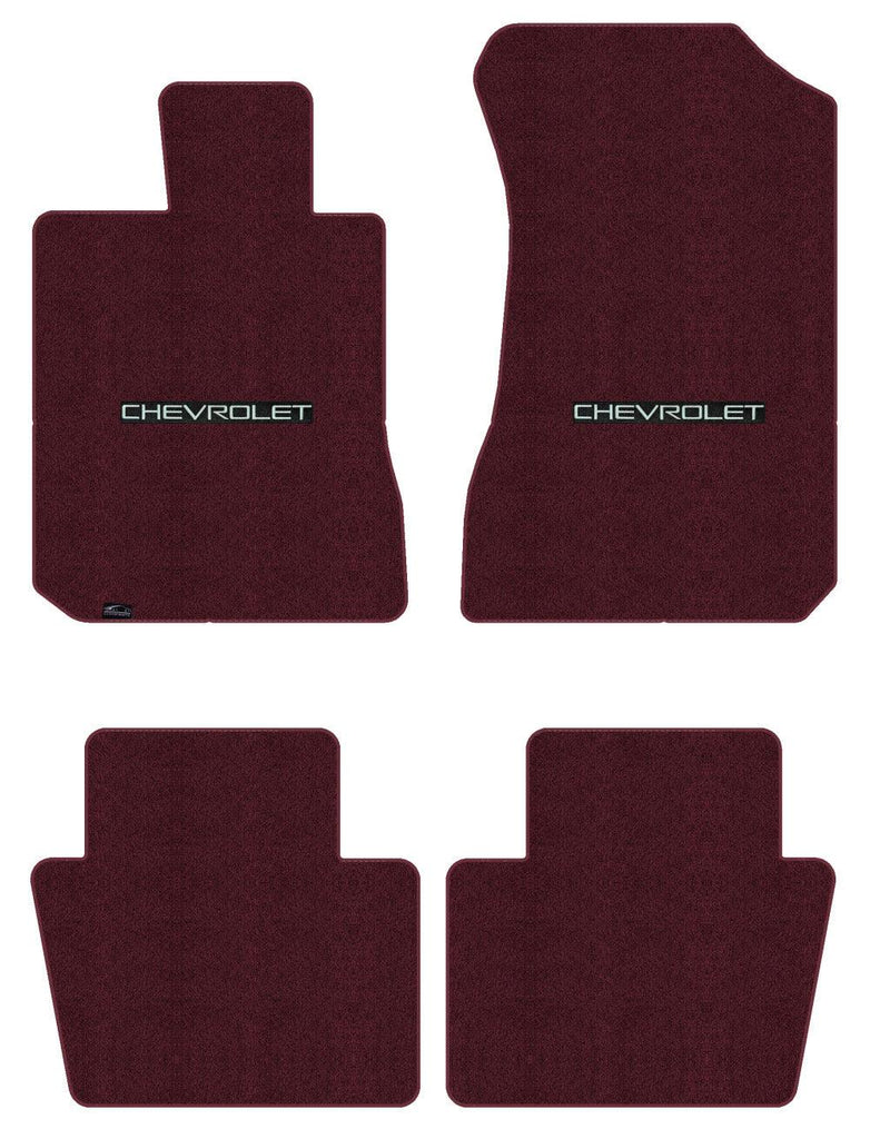 Tapetes Delanteros Y Traseros Lloyd Luxe Para Chevy Lumina 90-94 Con Chevy Plateado En Negro