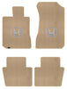 Lloyd Berber Front & Rear Mats for '82-83 Honda Accord W/Silver on Black Honda H