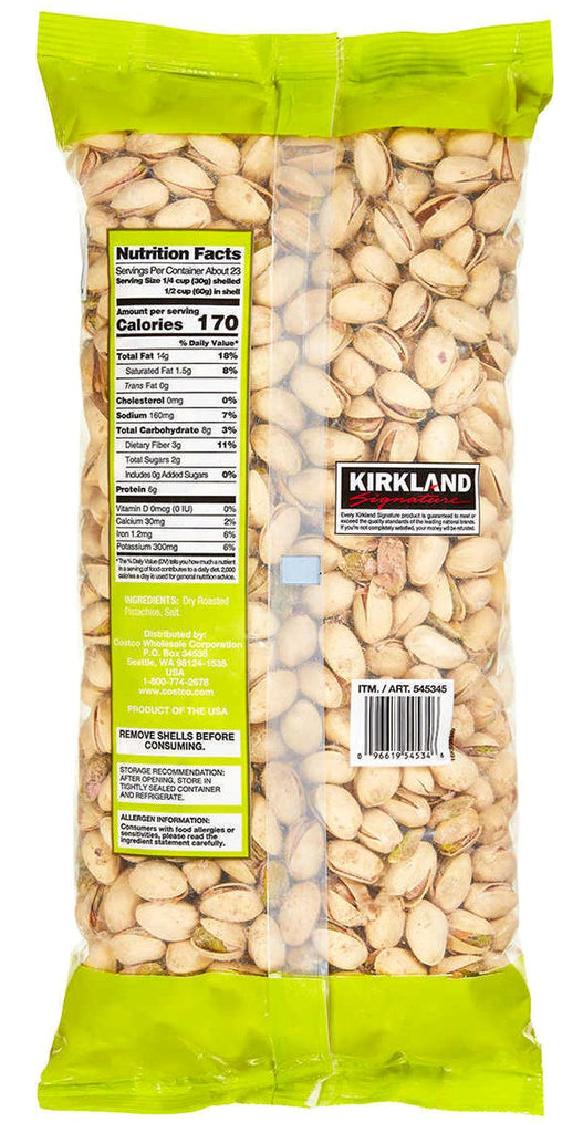 2 X Kirkland Signature In-Shell Pistachios 3 Lbs *48 Oz Roasted & Salted so GOOD
