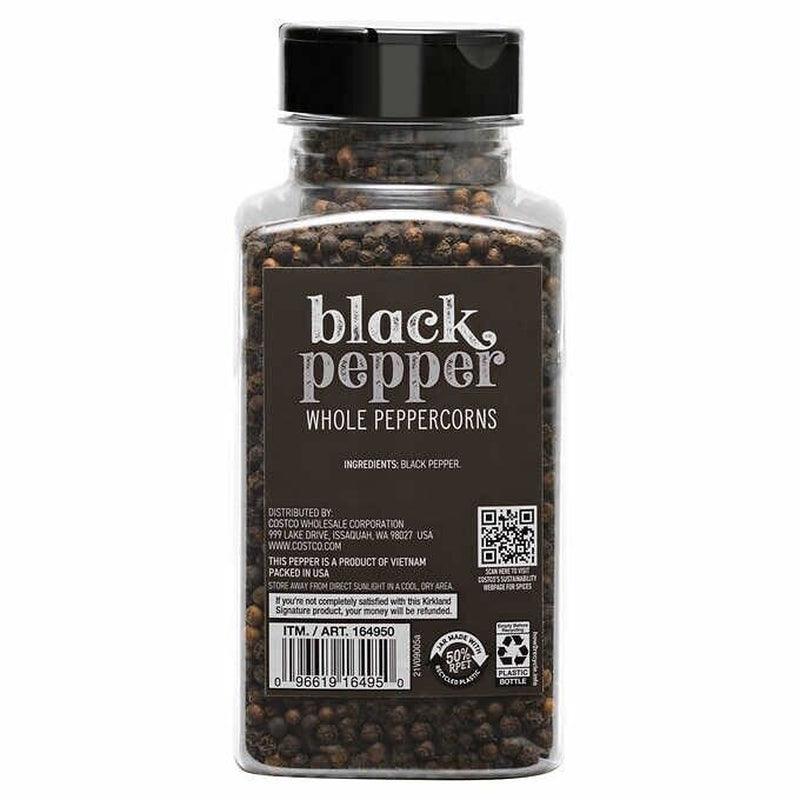 Kirkland Signature Whole Black Pepper Peppercorn 14.1 Oz