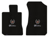 Lloyd Loop Front Mats for '74-76 Calais W/Cadillac Crest 2 Silver/Black on Gray