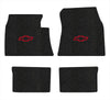 Lloyd Berber Front & Rear Mats for '59-60 Bel Air W/Red Chevy Outline Bowtie