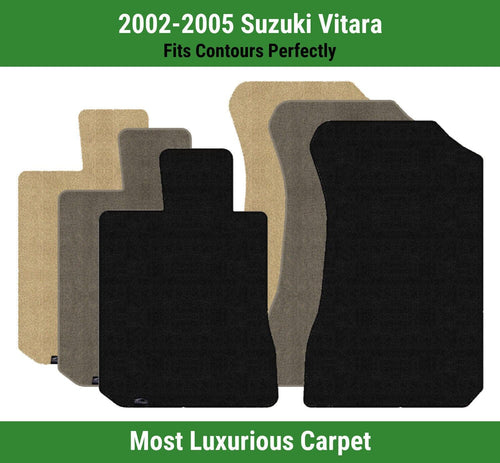 Lloyd Luxe Front Row Carpet Mats for 2002-2005 Suzuki Vitara