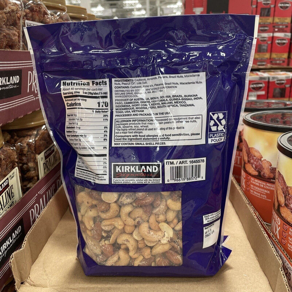 Kirkland Signature Extra Fancy Mixed Nuts, Salted, 2.5 Pounds