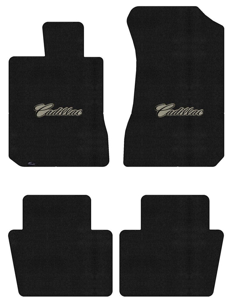Lloyd Velourtex Front & Rear Mats for '74-76 Calais W/Black on Tan Cadillac