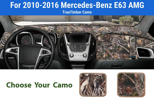 Dashboard Dash Mat Cover for 2010-2016 Mercedes-Benz E63 AMG (Truetimber Camo)