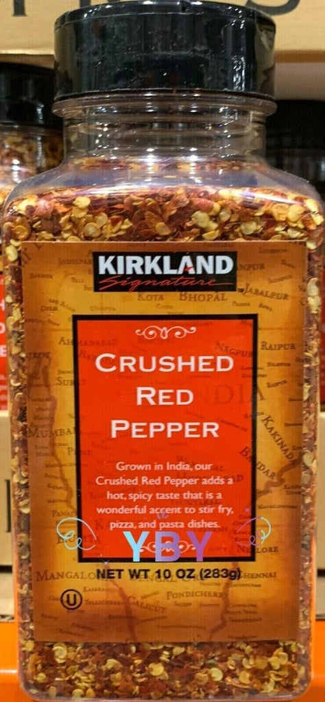 3 Jars Kirkland Signature Crushed Red Pepper 10 OZ Each Jar