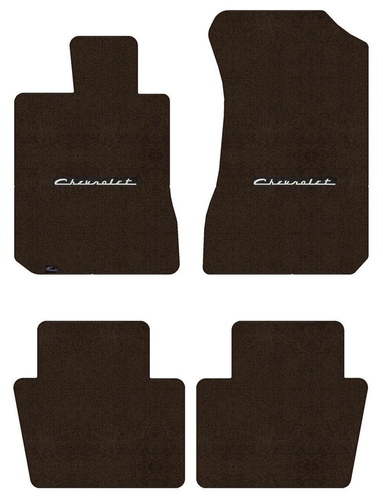 Lloyd Ultimat Front & Rear Mats for '69-71 Chevy Bel Air W/Silver on Black Chevy