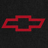 Lloyd Luxe Front & Rear Mats for '69-71 Chevy Bel Air W/Red Chevy Outline Bowtie