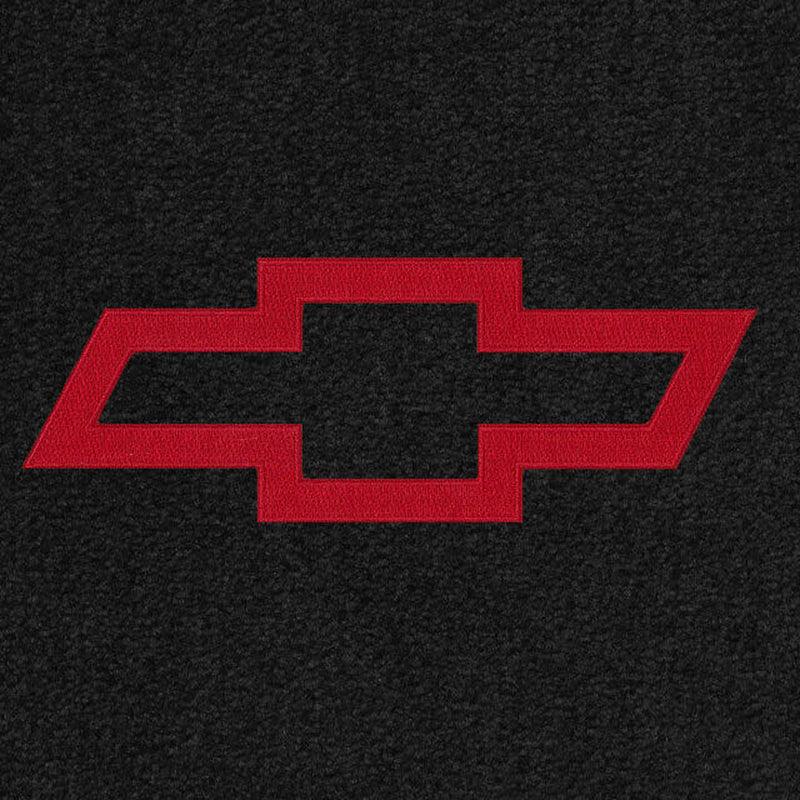 Lloyd Luxe Front & Rear Mats for '69-71 Chevy Bel Air W/Red Chevy Outline Bowtie