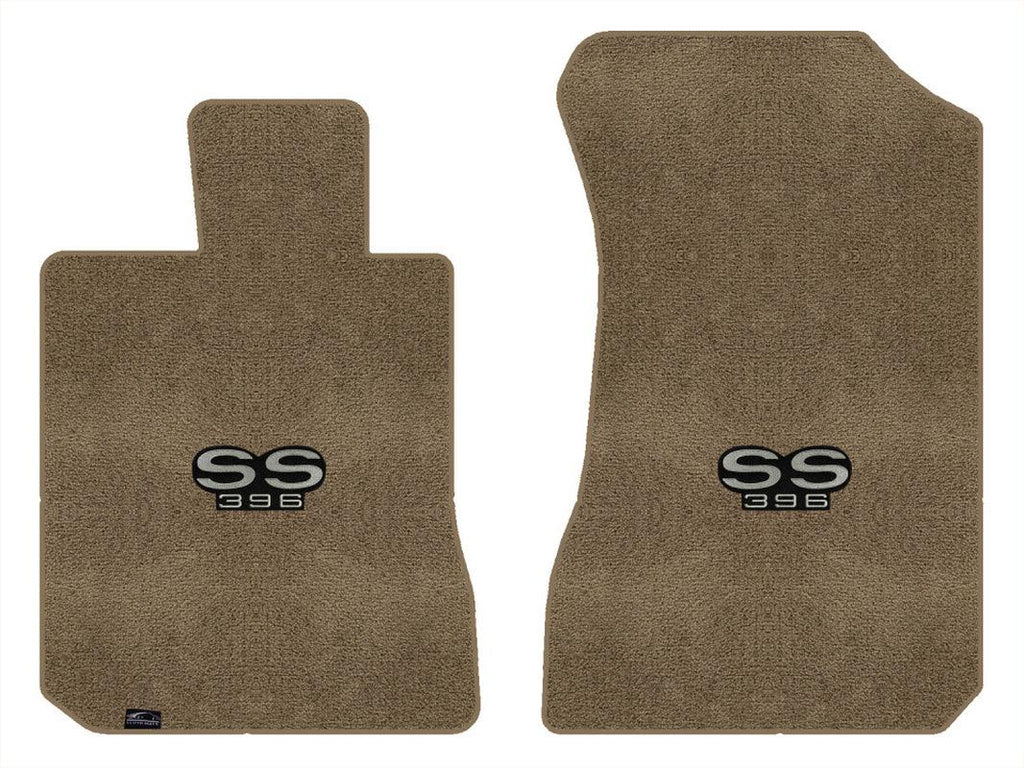Lloyd Ultimat Front Mats for '72-76 Chevy Bel Air W/Silver on Black SS 396