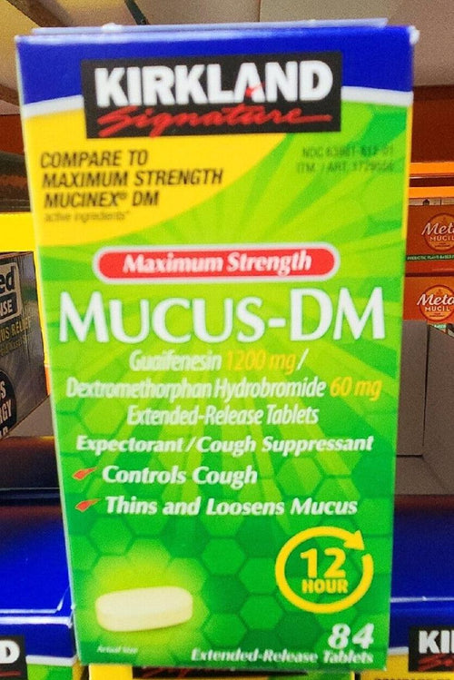 Kirkland Maximum Strength Mucus-Dm 84 Count Extended-Relea