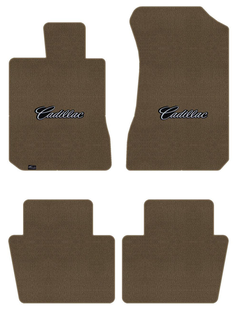 Lloyd Velourtex Front & Rear Mats for '71-73 Calais W/Silver on Black Cadillac