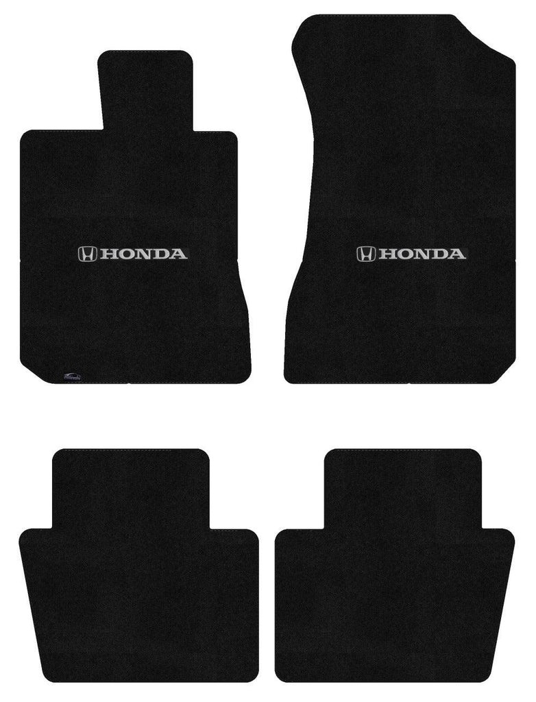 Lloyd Ultimat Front & Rear Mats for '84-85 Accord W/Silver & Black Honda H & Wor