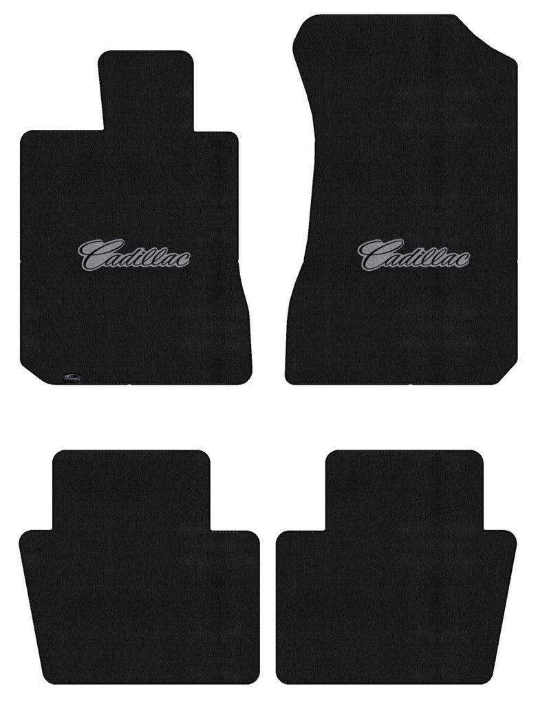 Lloyd Velourtex Front & Rear Mats for '74-76 Calais W/Black on Gray Cadillac