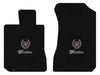 Lloyd Velourtex Front Mats for '74-76 Calais W/Cadillac Crest 2 Silver/Black On