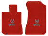 Lloyd Velourtex Front Mats for '74-76 Calais W/Cadillac Crest 2 Silver/Black On