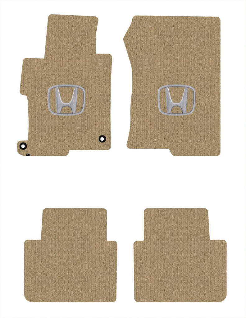 Lloyd Loop Front & Rear Mats for '13-17 Accord W/Silver on Black Honda H