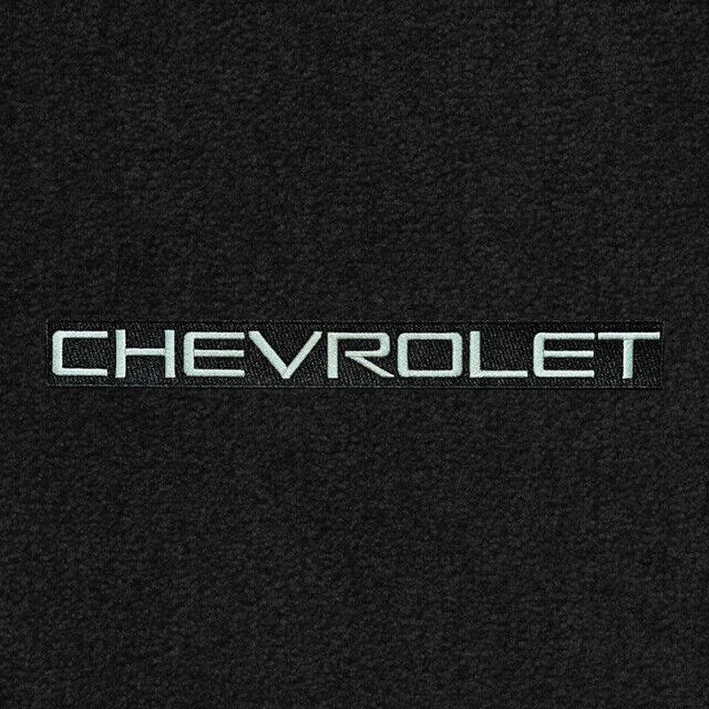 Lloyd Velourtex Front Mats for '77-90 Chevy Caprice W/Chevy Silver on Black
