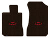 Lloyd Velourtex Front Mats for '72-76 Chevy Bel Air W/Red Chevy Outline Bowtie