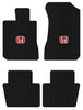 Lloyd Ultimat Front & Rear Mats for '80-81 Honda Accord W/Red on Black Honda H