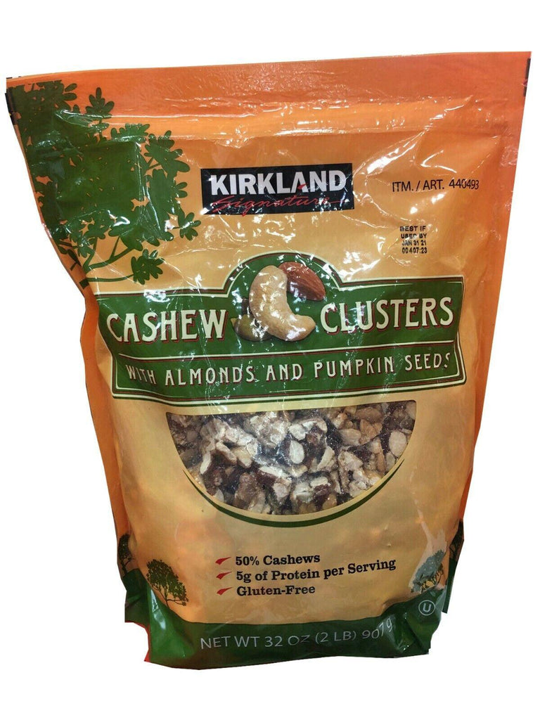 Kirkland Signatura Cashew Clusters with Almond & Pumpkin, 2 Lbs