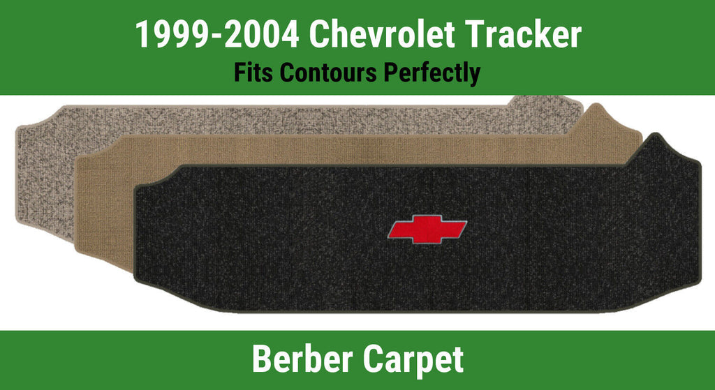 Lloyd Berber Small Cargo Mat for '99-04 Chevy Tracker W/Red Chevy Bowtie 1