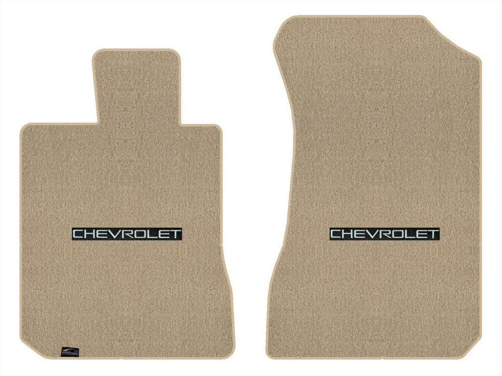 Lloyd Velourtex Front Mats for '90-94 Chevy Lumina W/Chevy Silver on Black