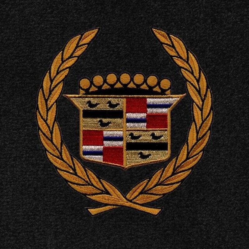 Lloyd Berber Front Carpet Mats for '71-73 Cadillac Calais W/Gold Cadillac Crest