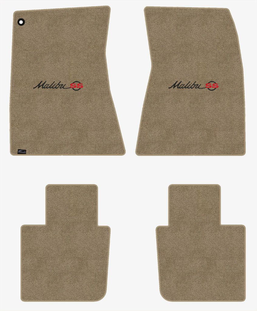 Lloyd Ultimat Front & Rear Mats for '68-69 Chevy Malibu W/Black/Red Malibu SS