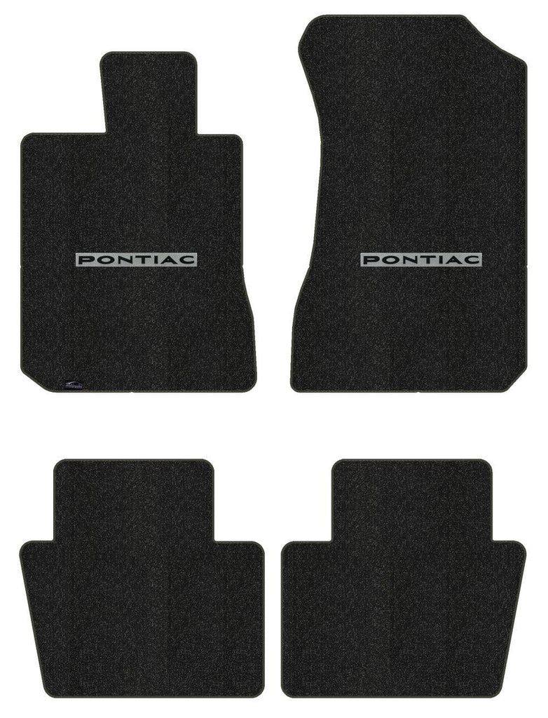 Lloyd Berber Front & Rear Mats for '06-08 Pontiac G6 W/Black on Silver Pontiac