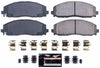 Power Stop 17-1589 Front Z17 Ceramic Brake Pads with Hardware For Chrysler Pacifica Town & Country Voyager Dodge Grand Caravan Journey Jeep Wrangler Gladiator VW Routan [Vehicle Specific -Check Model]
