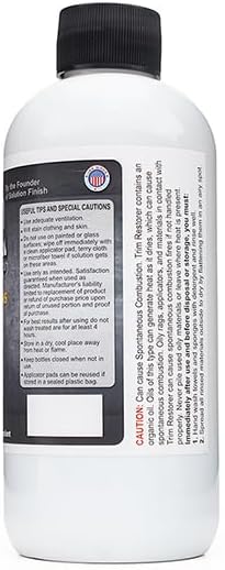 Black Plastic & Vinyl Trim Restorer - Use for Car and Truck Detailing, No Wet Look, Instantly Revives Color to Trim, Bumpers, Mud Flaps, Etc., Black (12 oz)