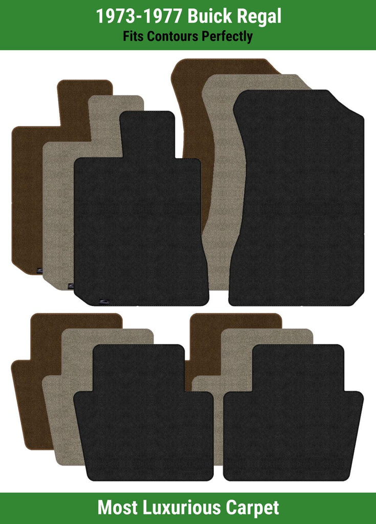 Lloyd Luxe Front & Rear Row Carpet Mats for 1973-1977 Buick Regal